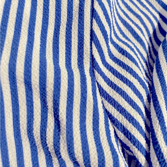 Monteau Girl Striped Crepe Bell Sleeve Blouse - Picture 9 of 9